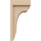 Ekena Millwork 6"W x 6"D x 12"H Wide Warren Rough Cedar Woodgrain TimberThane Corbel, Primed Tan CORUR06X06X12WARRCPR - alternate 2